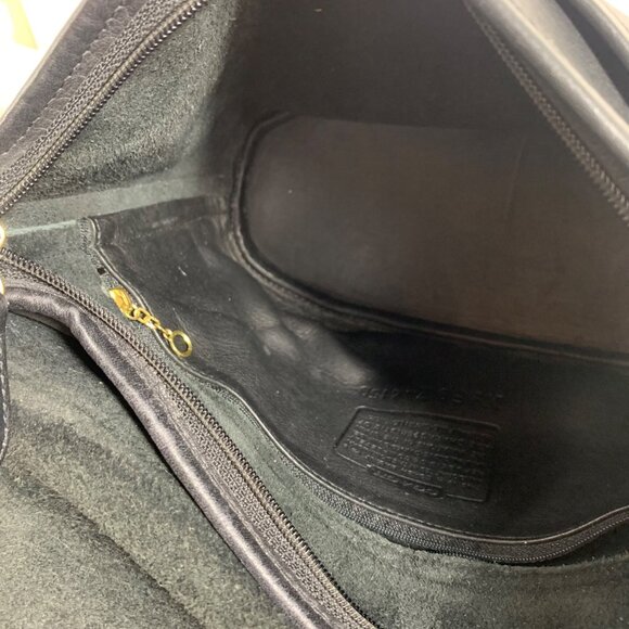 Vintage COACH Soho Fletcher 4150 Black Leather Zip Top Buckle Crossbody Bag 1999 - Picture 13 of 16